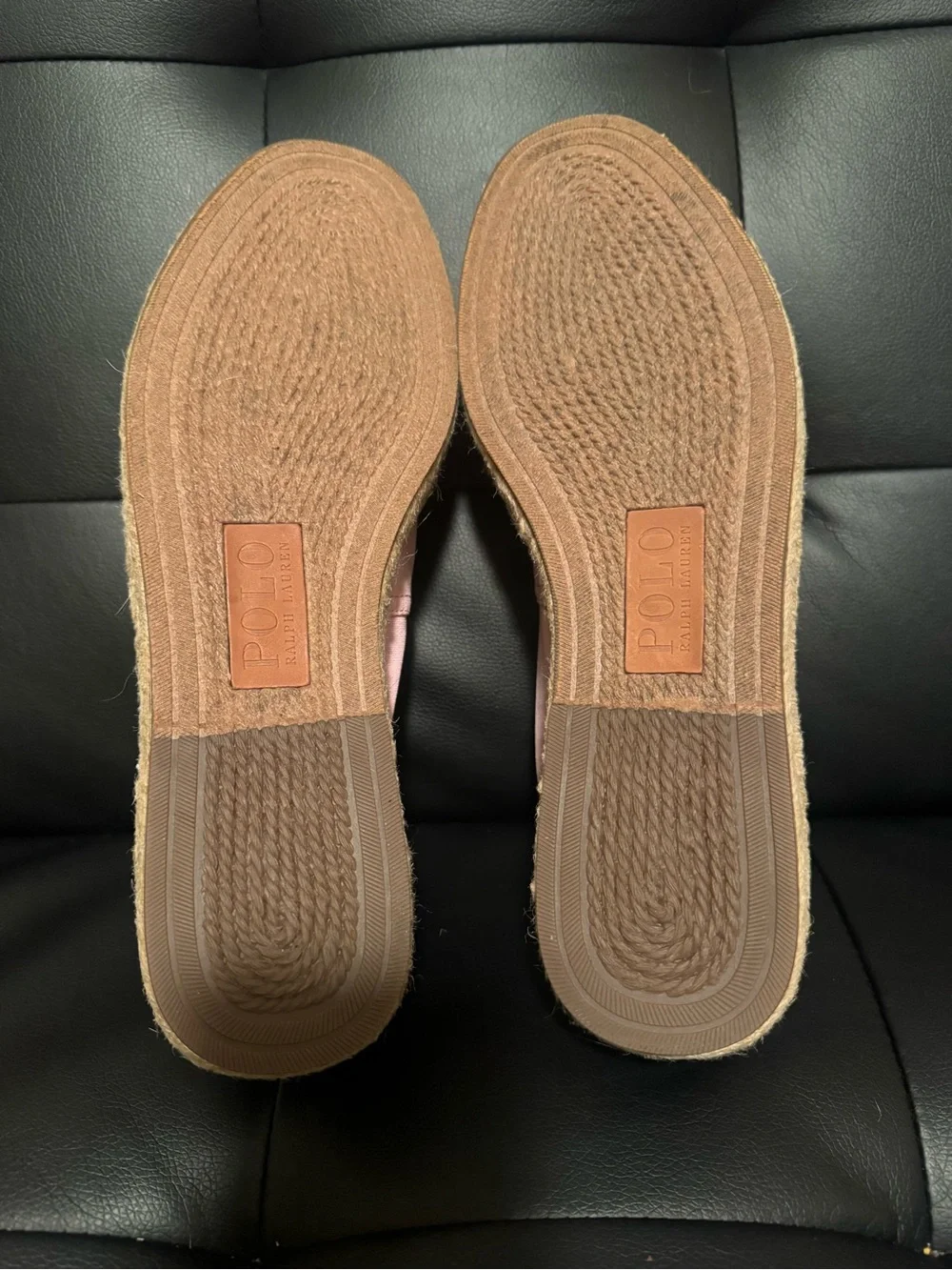Polo Ralph Lauren Pink Canvas Loafers